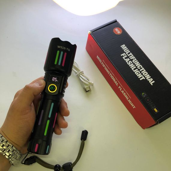 Потужний ліхтарик для дому із зарядкою W515-PM10-TG, Потужні ручні ліхтарі sofirn, Дуже яскравий ліхтар UE-92 | Зображення 8