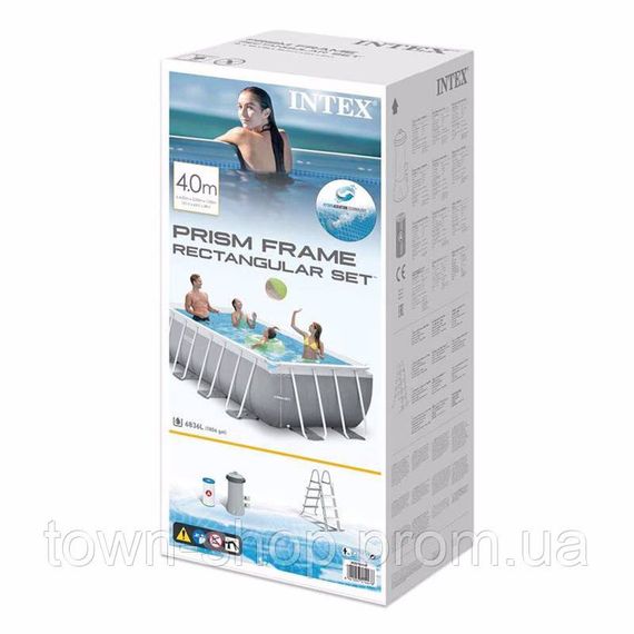 Бассейн каркасный Intex 26788 (400-200-100см), 6836 л | Зображення 2