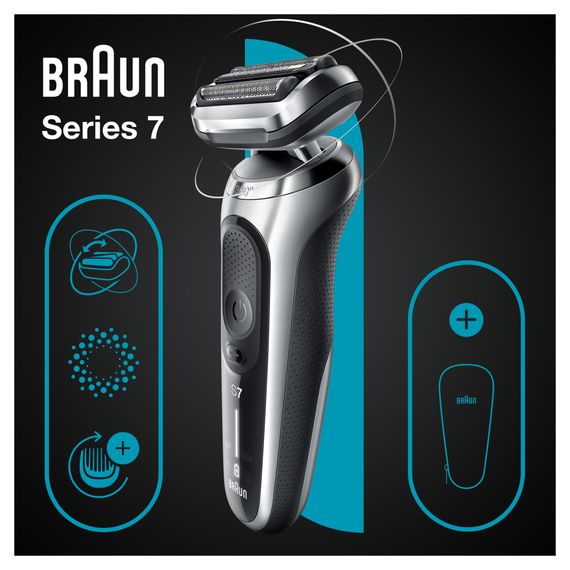 Електробритва Braun Series 7 71-S1000s SILVER / BLACK | Зображення 5