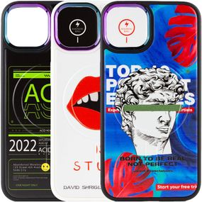 TPU+PC чохол Funny pictures with MagSafe для Apple iPhone 13 (6.1")