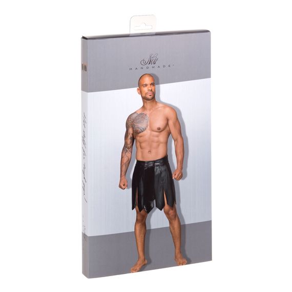 Чоловіча спідниця гладіатора Noir Handmade H053 Eco leather men's gladiator skirt, L, екошкіра | Зображення 4