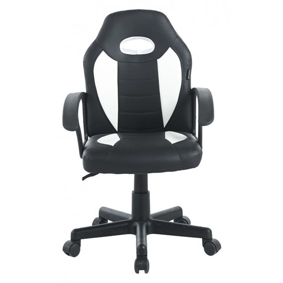 Кресло геймерское Bonro B-043 черно-белое игровое компьютерное 42400421 | Зображення 1