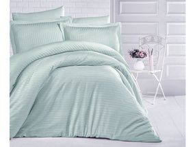 Постільна білизна Clasy Stripe Satin 200х220 Mint