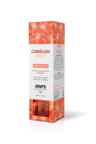 Масажна олія EXSENS ORGANIC MASSAGE OIL CARNELIAN APRICOT 100ML | Зображення 3