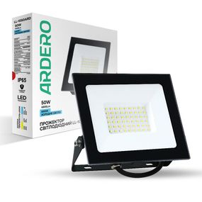 Світлодіодний прожектор Ardero LL-1050ARD 50Вт 6500K чорний