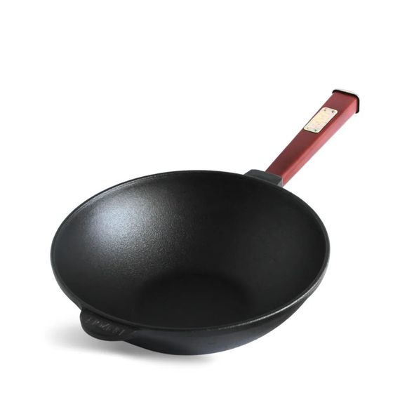 Сковорода Вок Brizoll Optimа Bordo W26HP2 26х8 см черная