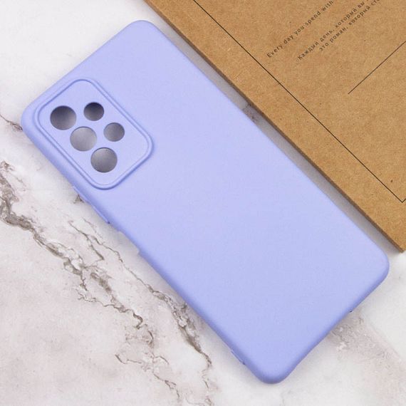 Чехол Silicone Cover Lakshmi Full Camera (AAA) для Samsung Galaxy A32 (A325F) 4G Full camera, Бузковий/Dasheen | Зображення 3