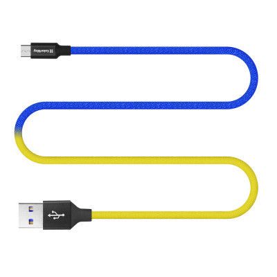 Дата кабель USB 2.0 AM to Micro 5P 1.0m National ColorWay (CW-CBUM052-BLY) | Зображення 4