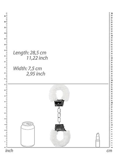 Наручники Beginners Handcuffs Furry - White Sex Aura | Зображення 2