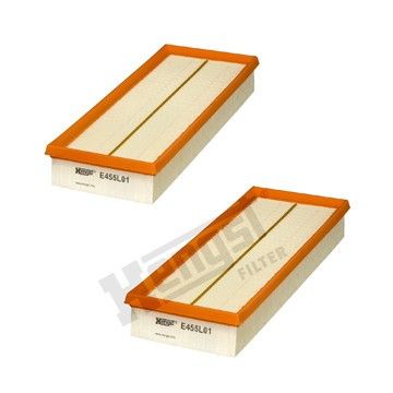 Фильтр воздушный компл. Mercedes Benz W203/204/211/212/220/221 M112/113/272/273 98-, Hengst, E455L01-2,