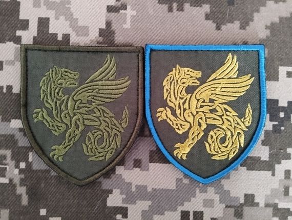 Шеврон 158 ОМБ 2шт (комплект)