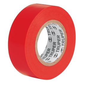 Изолента акриловая красная 19 мм х 18 м  Truper (M-33R)