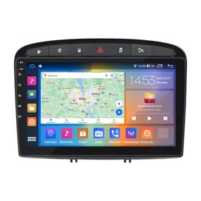 Штатна магнітола 9" Lesko для Peugeot 408 I Рестайлинг 2017-н.в. 4/64Gb CarPlay 4G Wi-Fi GPS Prime Пежо