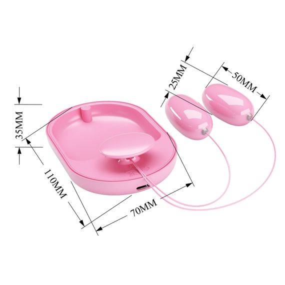 Вброяйцо PRETTY LOVE - Fun Box Pink, 12 vibration functions sexstyle | Зображення 6