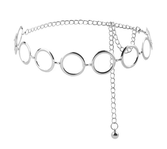 Пояс ланцюжок кільця silver