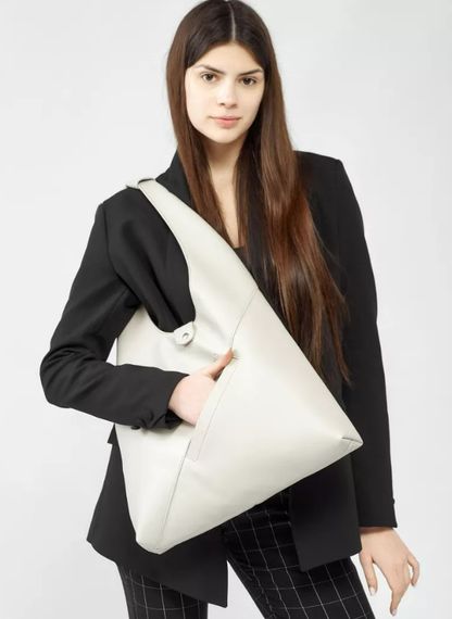 Сумка жіноча Sambag HOBO M білий 35 х 40 х 8 см (53200030) | Зображення 4