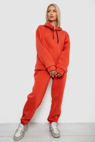 Спортивный костюм женский на флисе, цвет терракотовый, 238R5726