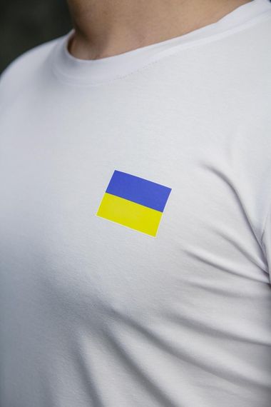 Футболка чоловіча з прапором на грудях Intruder біла (8721757441) | Зображення 4