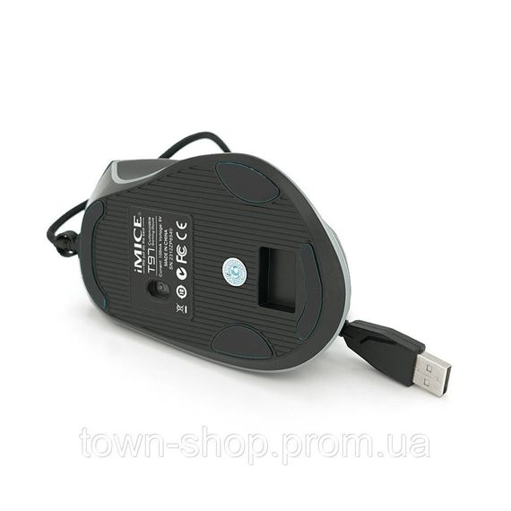 Мышь проводная iMICE T97, 7 кнопок, 1000/1600/2400/3200/4800/7200  DPI, Led Lighting, 1,3м, | Зображення 3