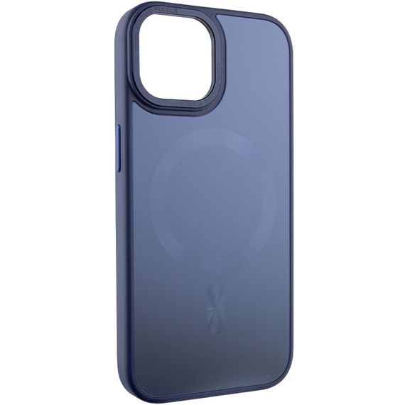 Чохол TPU+Glass Sapphire Midnight Open Camera with MagSafe для Apple iPhone 15 (6.1") | Зображення 1