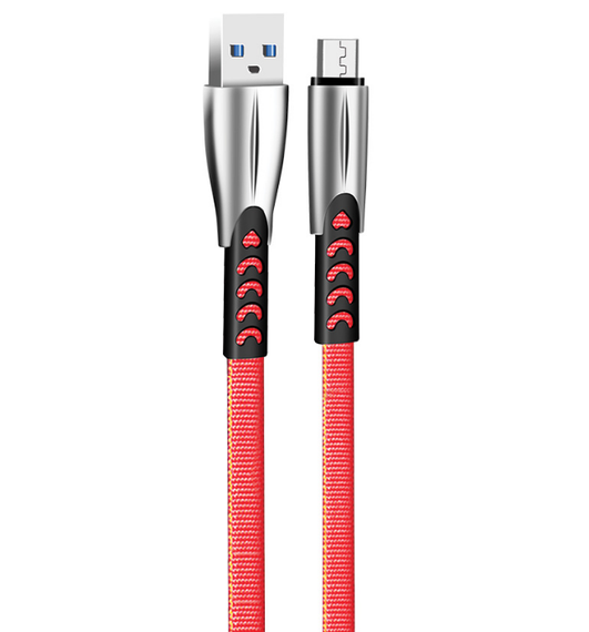 Кабель USB MicroUSB ColorWay CW-CBUM011-RD 2,4A 1м червоний | Зображення 1