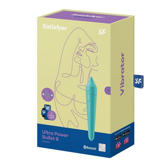 Смарт міні-вібратор Satisfyer Ultra Power Bullet 8 Turquoise Sex Aura | Зображення 5