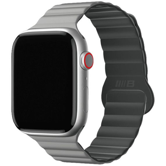 Ремінець BlueO Magnetic Silicone для Apple Watch 42(ser.1-3)/44/45/46/49mm Grey
