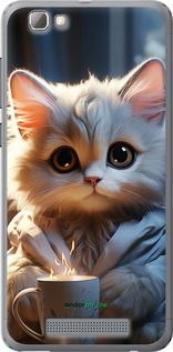 Чохол на ZTE A610 Білий кіт "5646u-433-2448"