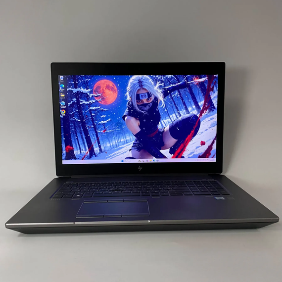 Мобильная рабочая станция Б-класс HP zBook 17 G6 / 17.3" (1920x1080) IPS / Intel Core i9-9880H (8 (16) ядер по 2.3 - 4.8 GHz) / 32 GB DDR4 / 128 GB SSD + 500 GB HDD / nVidia Quadro RTX 3000, 6 GB GDDR6, 192-bit / WebCam / TouchID б/у + Подарок Мышь / USB | Зображення 1