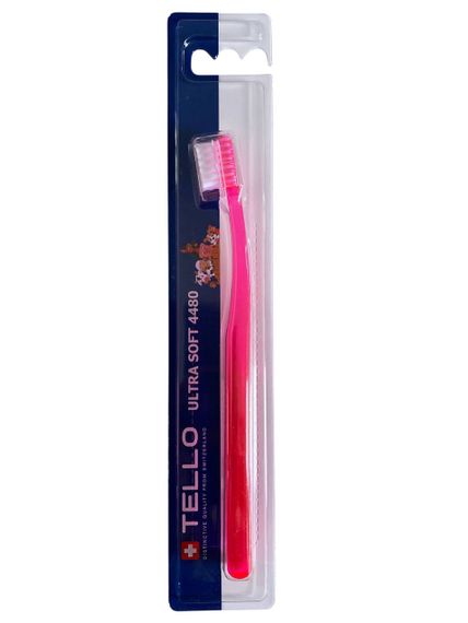 Дитяча зубна щітка Tello Junior 4480 Ultra Soft (від 5 до 10 років), рожева