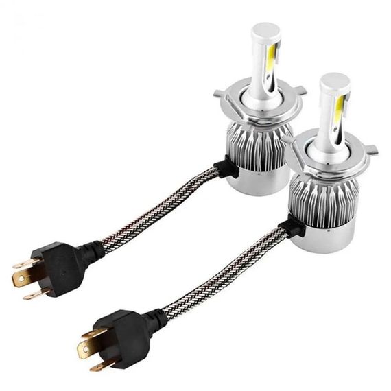 Комплект 2шт автомобільних LED ламп C6-H4, 36W, Оригінал / Світлодіодні лампи для авто / Автолампи для фар | Зображення 4