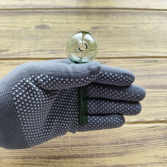 Стеклянная трубка Biglass Oil Green | Зображення 2