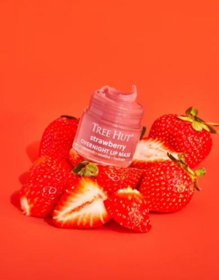 Ночная маска для губ Tree Hut Strawberry Overnight Lip Mask (17 g) | Зображення 1