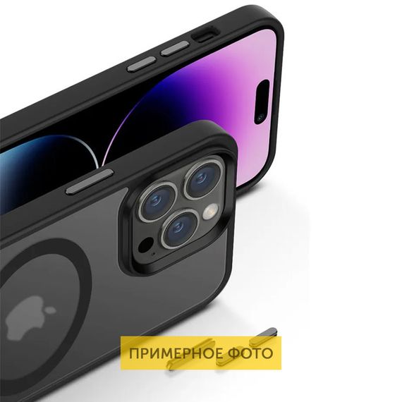 TPU+PC чохол Metal Buttons with MagSafe Colorful для Apple iPhone 16 Pro (6.3") | Зображення 4