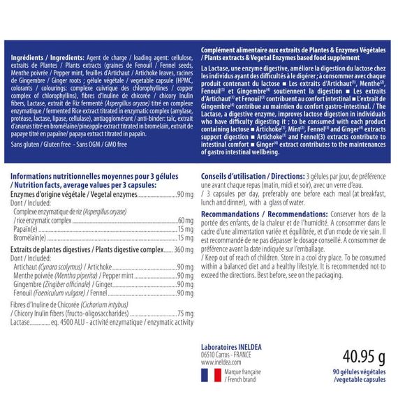 Пищеварительные ферменты INELDEA SANTE NATURELLE DIGELISE® 90 Caps | Зображення 1
