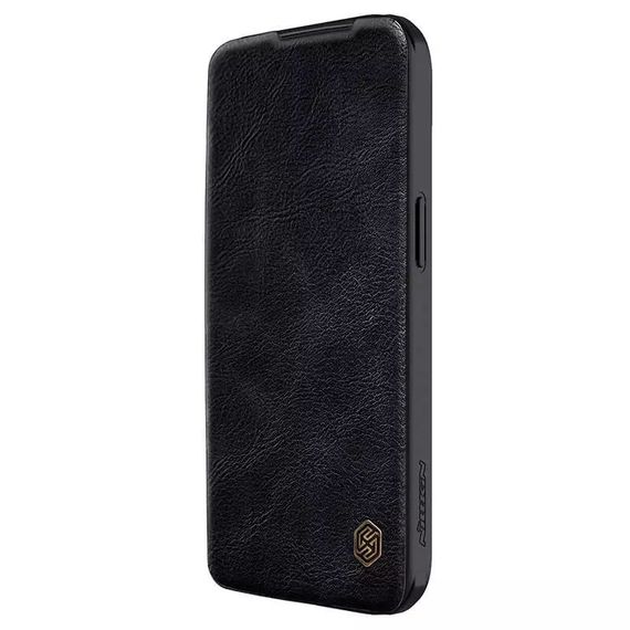 Шкіряний чохол-книжка Nillkin Qin Pro Camshield для Apple iPhone 15 (6.1") Чорний | Зображення 4