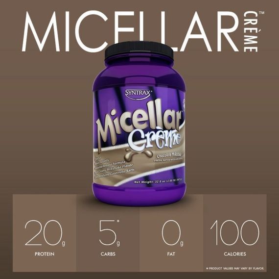 Протеин Казеин Micellar Crème  907 g (Chocolate Milkshake) | Зображення 2