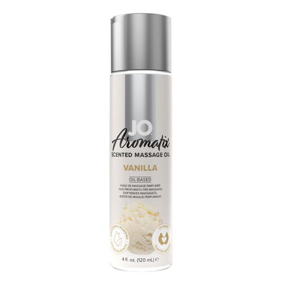 Натуральна масажна олія JO Aromatix Massage Oil Vanilla 120 мл Sex Aura