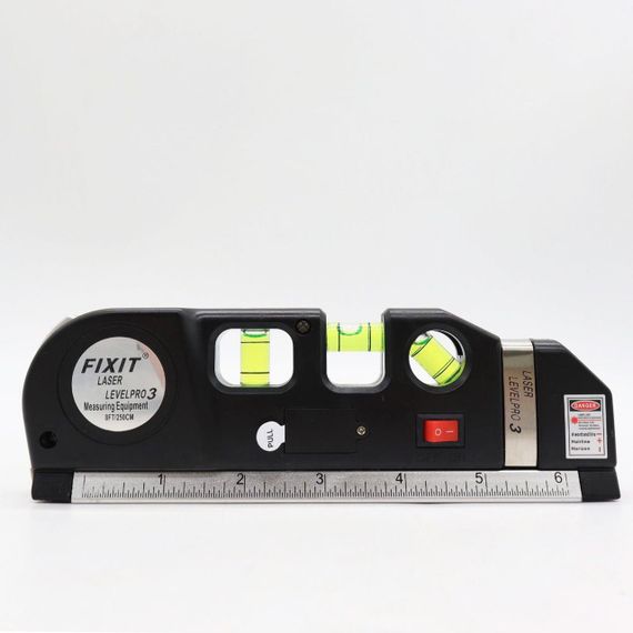 Лазерний рівень з вбудованою рулеткою, LASER LEVEL PRO3 / Нівелір рідинний для будівельних робіт | Зображення 8