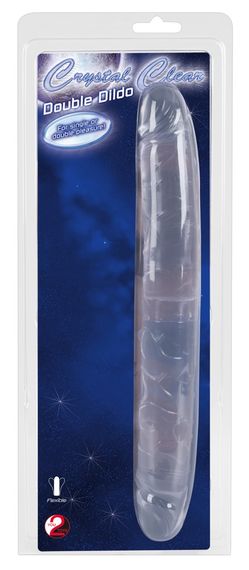 Двосторонній фалоімітатор - Crystal Clear Double Dildo