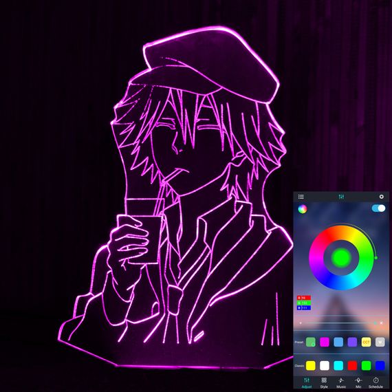 Акриловий світильник-нічник керування з телефона Рампо Едогава tty-n001625