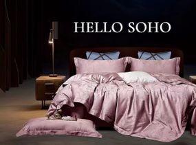 Комплект постільної білизни Soho Євро Boutique 200х230 см Butterfly Powder