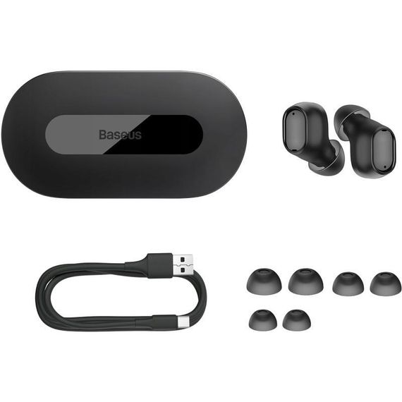 Беспроводные наушники Baseus Bowie EZ10 True Wireless Bluetooth Earphones Black | Зображення 3