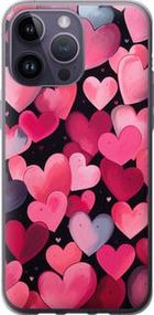 Чохол на iPhone 14 Pro Max Сердечка 4 із силікону FCh_019906