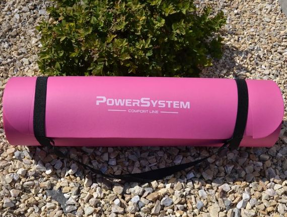 Килимок для йоги та фітнесу Power System PS-4017 NBR Fitness Yoga Mat Plus Pink (180х61х1) (PS-4017_Pink) | Зображення 1