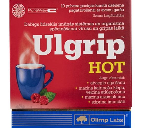 Натуральна добавка для спорту Olimp Nutrition Ulgrip HOT 10 packs Raspberry