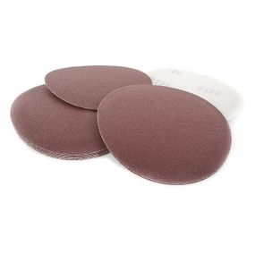 Круг наждачний самоклейний 125 мм, папір класу E, К120, 10 од. INTERTOOL BT-0562