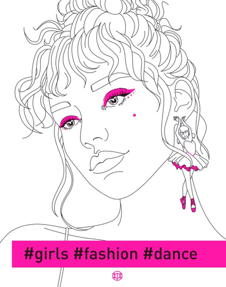 Розмальовка. Girls Fashion Dance Z101109У Жорж 18*23см (9786178023508)