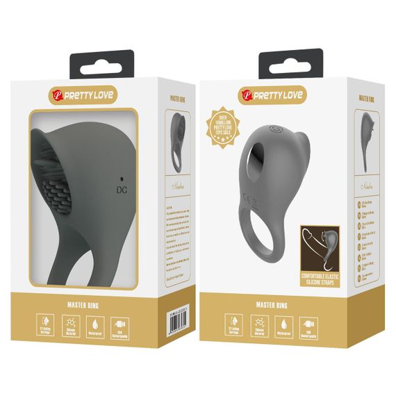 Эрекционное кольцо PRETTY LOVE Master rin, 12 licking settings sexstyle | Зображення 10