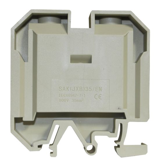 Клема КНГ-SAK-35EN 125А 6-35мм2 гвинтова бежевий набірна на DIN-рейку без маркера без кришки Ny95505488 | Зображення 1